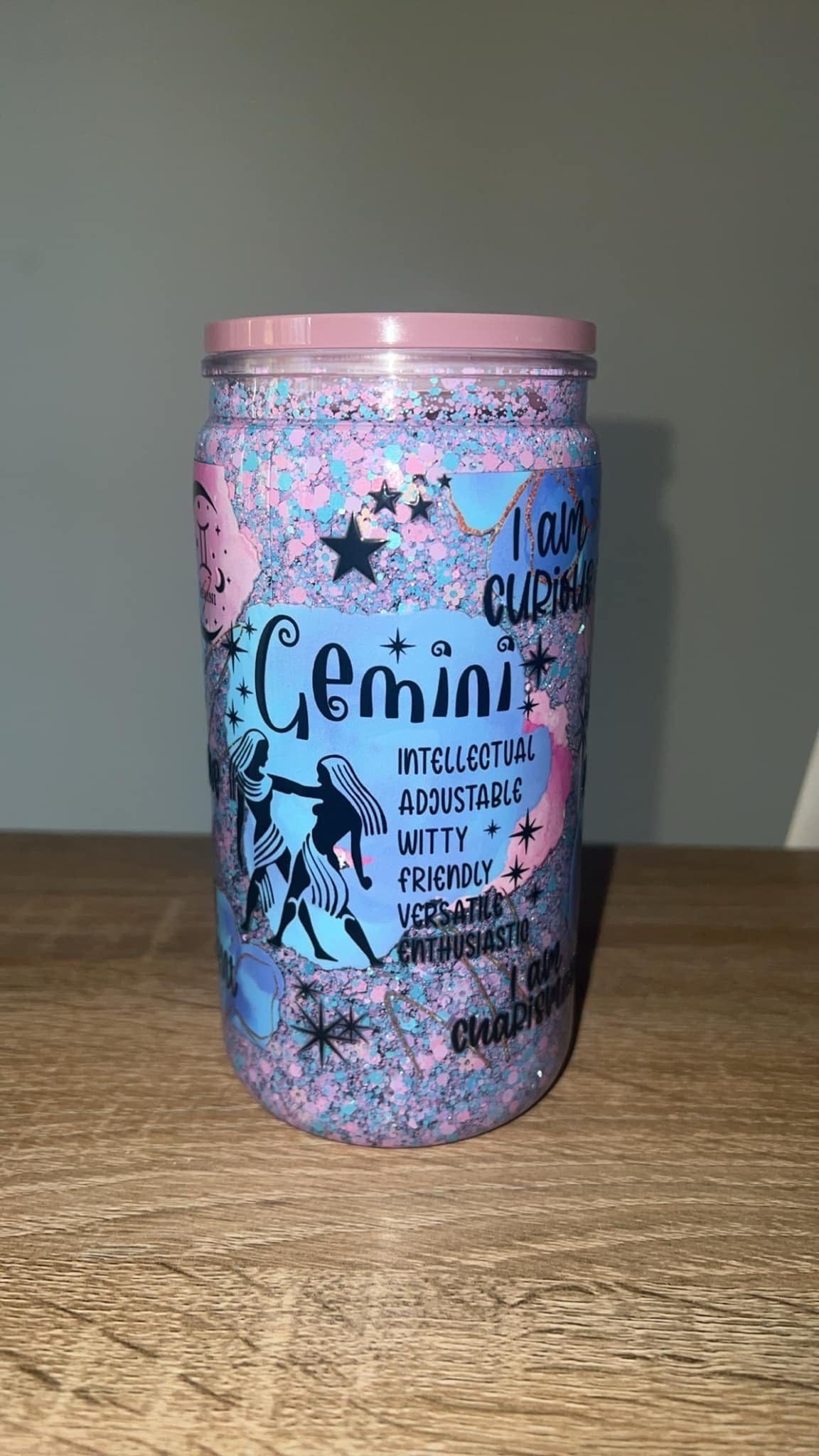 *CUSTOM* 16oz Acrylic Snow Globe Tumbler